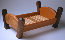 wood doll bed